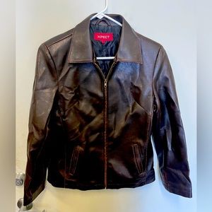 Women’s faux leather jacket, size small